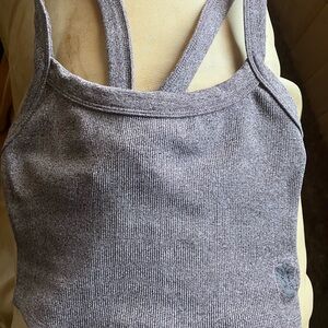 FP Movement by Free People Gray Ribbed Bra